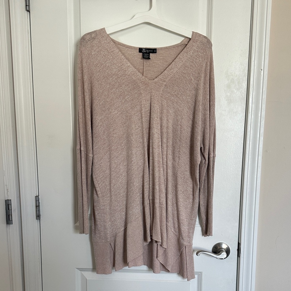 Miss Chievous Light Pink V-Neck Sweater
